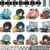 Zenless Zone Zero Food keychains 2.5 inch rainbow epoxy Seth lowell Zhu yuan Jane Doe Lycaon Ellen Rina Soukaku