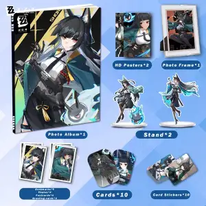 Zenless Zone Zero Hoshimi Miyabi Zzz Photobook Album Art Photo Book Set Poster Photocard Card Sticker Acrylic Stand Keychain Pin Badge