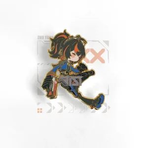 Zenless Zone Zero - Glow In The Dark - Hard Enamel Enamel Jane Doe, Zhu Yuan, Qingyi, Seth Lowell N.E.P.S Pin