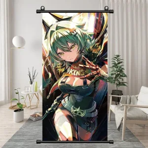 Zenless Zone Zero Caesar King & Piper Wheel Exquisite Dormitory Vertical Bedside Hanging Scroll Decorative Hanging Painting