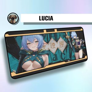 Premium Lucia Mousepad | Zenless Zone Zero Mousepad | ZZZ Lucia Deskmat | Large Gaming Waifu Deskmat | ZZZ Aesthetic Deskmat